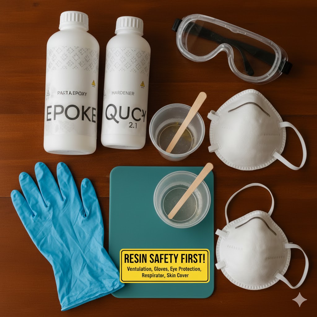 Safety tips for using resin